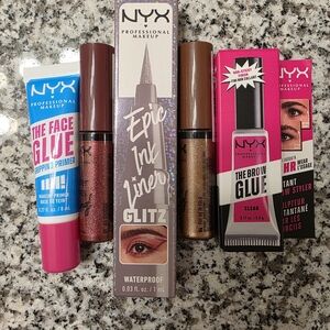 NYX Professional Makeup Set - Pink, Brown, and Black